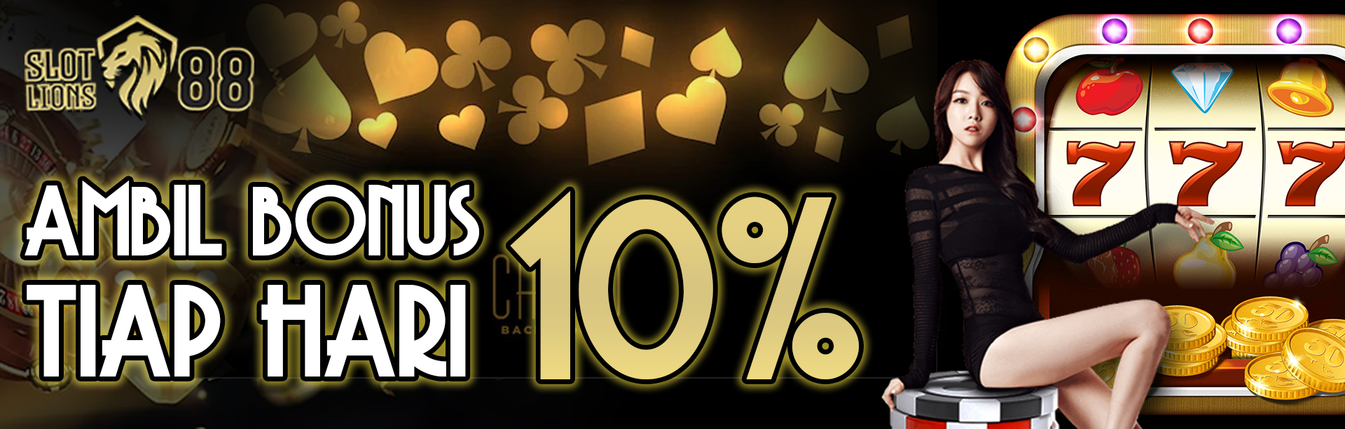 Bonus Depan Deposit Harian Slot Game 10% Tiap Harinya